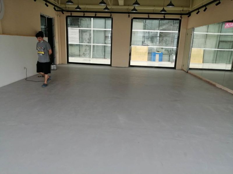 江苏苏州个人舞蹈室小丑地胶安装案例